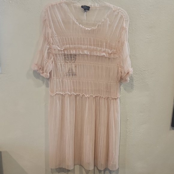 Topshop Dresses & Skirts - Topshop Sheer Pink Dress